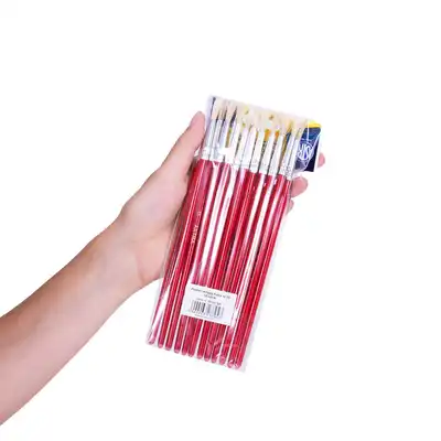 Pędzelki do farb okrągłe nr 10 Astra 12 sztuk