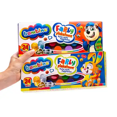 Farby plakatowe Bambino 24 kolory 10ml