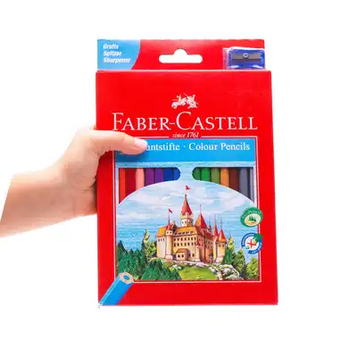 Kredki ołówkowe Faber Castell 36 kolorów z temperówką