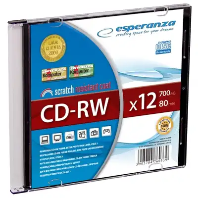 Płyta Esperanza CD-RW 700MB slim