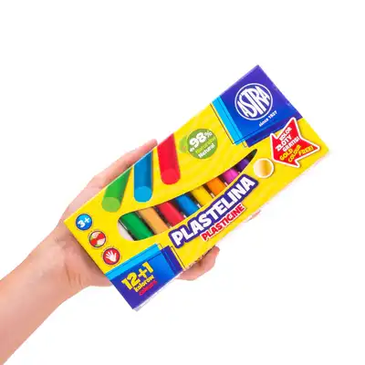 Plastelina Astra 12 kolorów + 1 kolor gratis