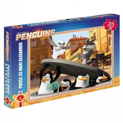 Puzzle 35 Maxi Pingwiny z Madagaskaru Alexander
