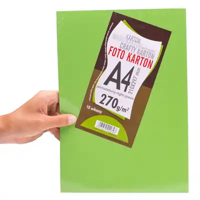 Brystol A4 270g Kreska jasnozielony