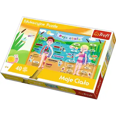 Puzzle 40 Edukacyjne Moje Ciało