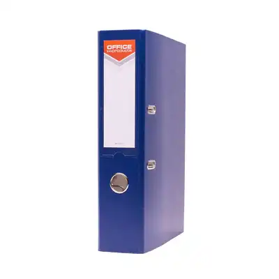 Segregator A4 szeroki 75mm z szyną Office Line granatowy