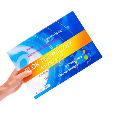 Blok techniczny A4 250g 10 kartek Kreska