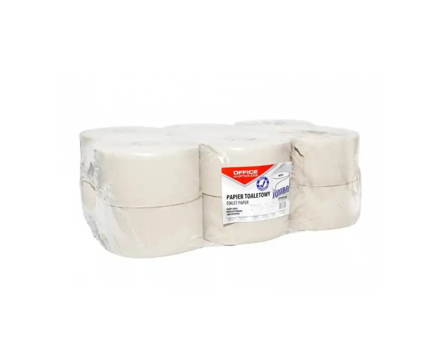 Papier toaletowy do pojemników szary Jumbo 1 warstwowy