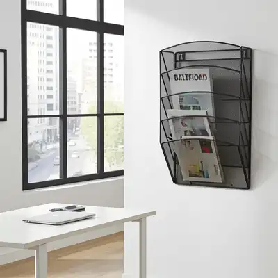 Zestaw 5 półek Q-Connect Office Set metalowy A4 czarny