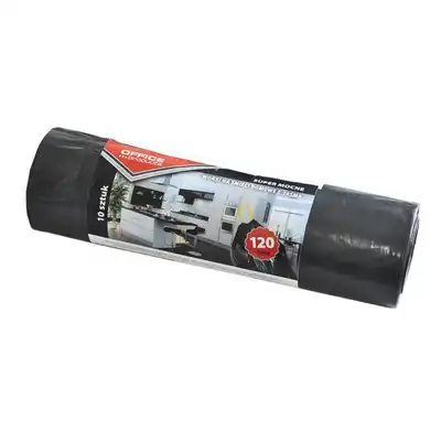 Worki na śmieci z taśmą Office Products super mocne LDPE 120l