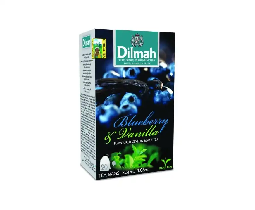 Herbata Dilmah czarna jagoda i wanilia 20 torebek