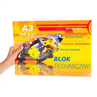 Blok techniczny A3 250g 10 kartek Kreska