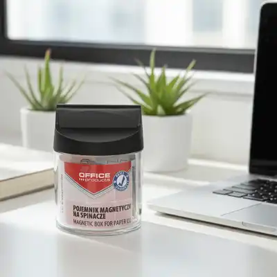 Pojemnik na spinacze magnetyczny okrągły Office Products