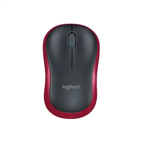 Myszka bezprzewodowa do komputera Logitech M185 czerwony