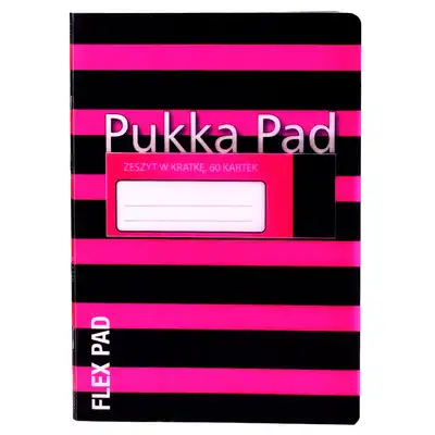 Zeszyt Pukka Pad A5 w kratkę 60 kartek Flex Navy różowy