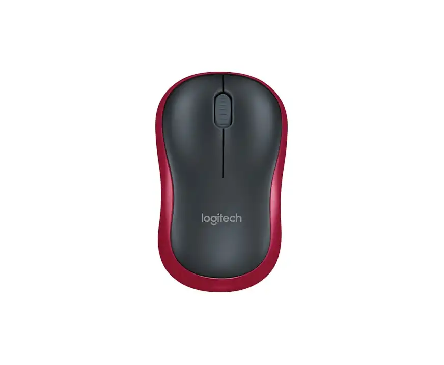 Myszka bezprzewodowa do komputera Logitech M185 czerwony