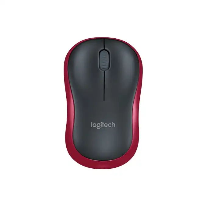 Myszka bezprzewodowa do komputera Logitech M185 czerwony