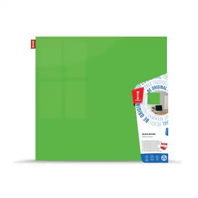 Tablica magnetyczna szklana 90x60 cm Memoboards zielony