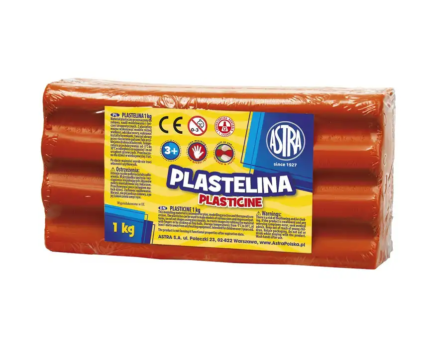 Plastelina Astra 1kg  czerwony