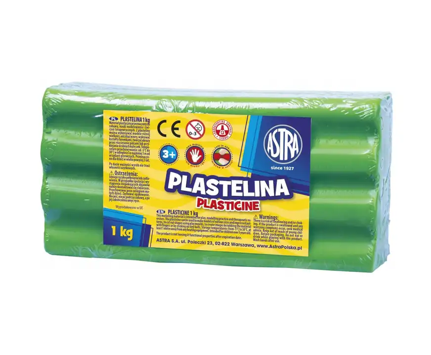 Plastelina Astra 1kg  jasnozielony