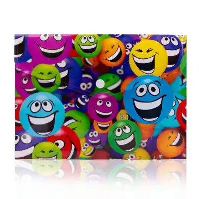 Teczka kopertowa na zatrzask Panta Plast Smile A4