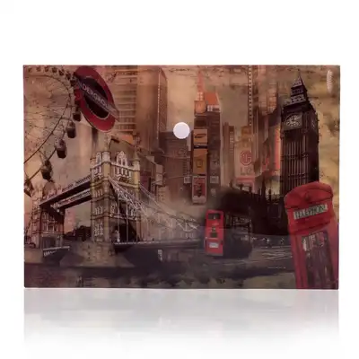 Teczka kopertowa na zatrzask Panta Plast London A5