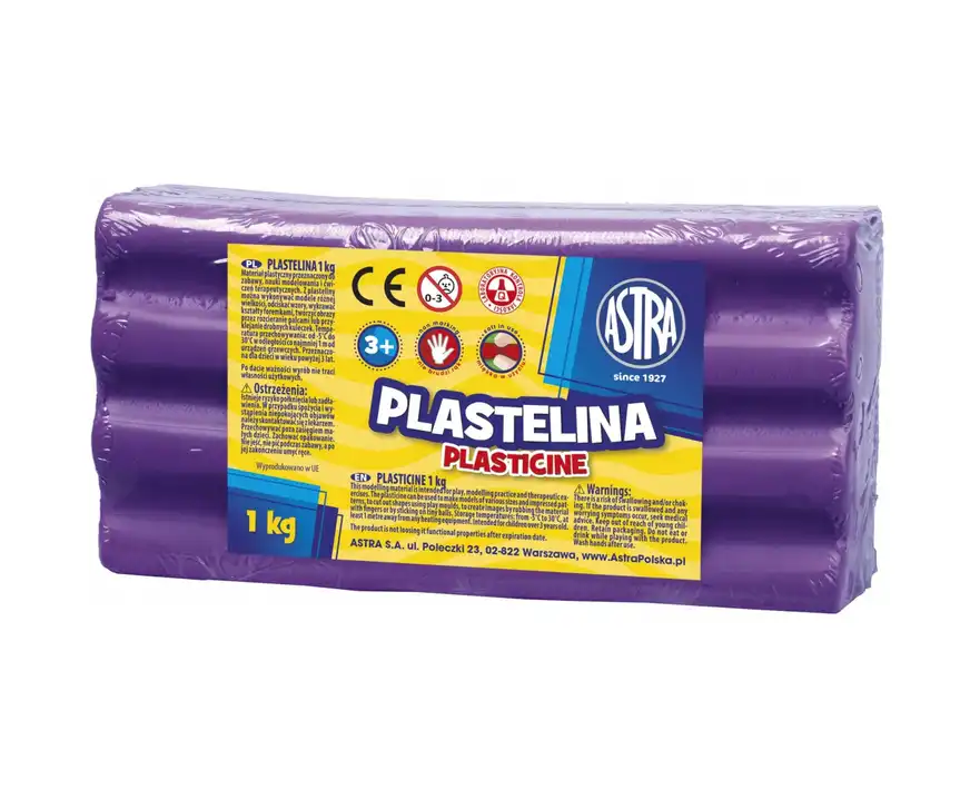 Plastelina Astra 1kg  fioletowy