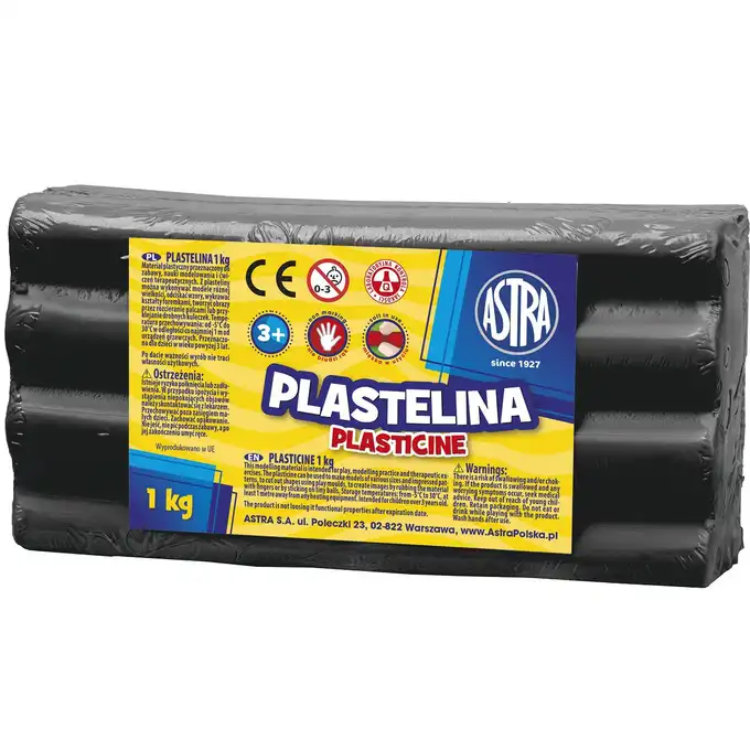 Plastelina Astra 1kg  czarny