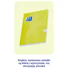 Zeszyt Oxford A5 w kratkę 60 kartek super miękka okładka Soft Touchoxf