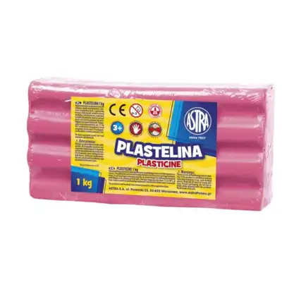 Plastelina Astra 1kg  różowy