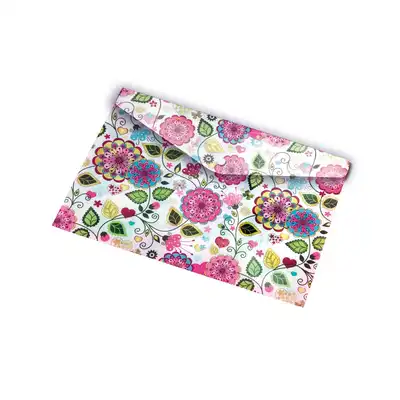 Teczka kopertowa na napę Panta Plast Flowers A5