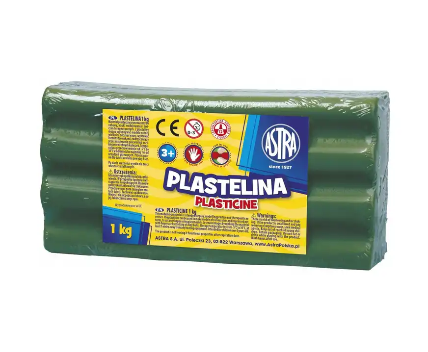 Plastelina Astra 1kg  ciemny zielony