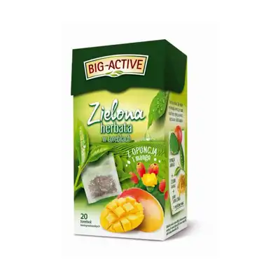 Herbata Big Active zielona z opuncją i mango