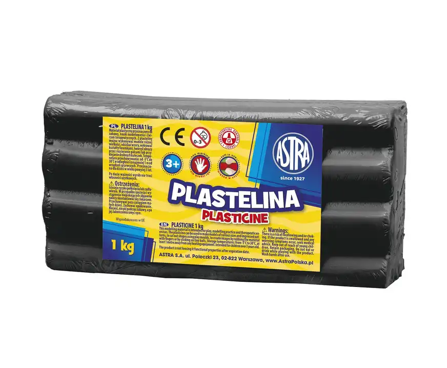 Plastelina Astra 1kg  czarny