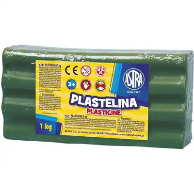 Plastelina Astra 1kg  ciemny zielony