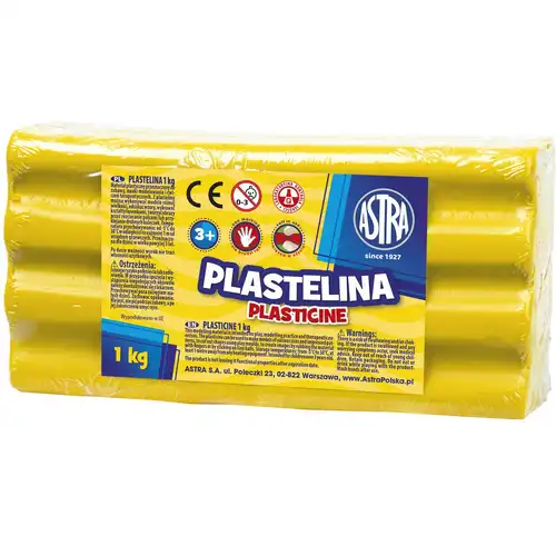 Plastelina Astra 1kg  żółty