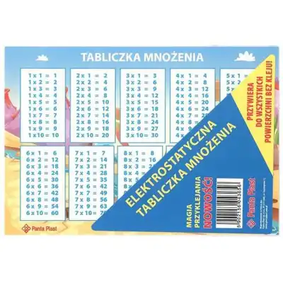Tabliczka mnożenia elektrostatyczna Panta Plast