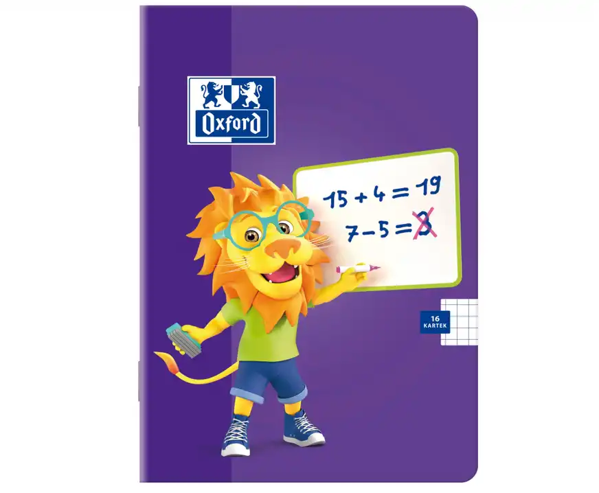 Zeszyt Oxford A5 w kratkę 16 kartek Lion