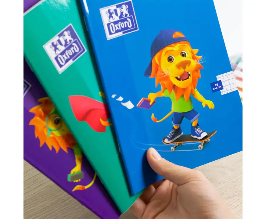 Zeszyt Oxford A5 w kratkę 16 kartek Lion