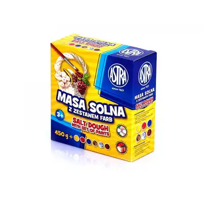 Masa solna Astra 450g + farby 6 kolorów