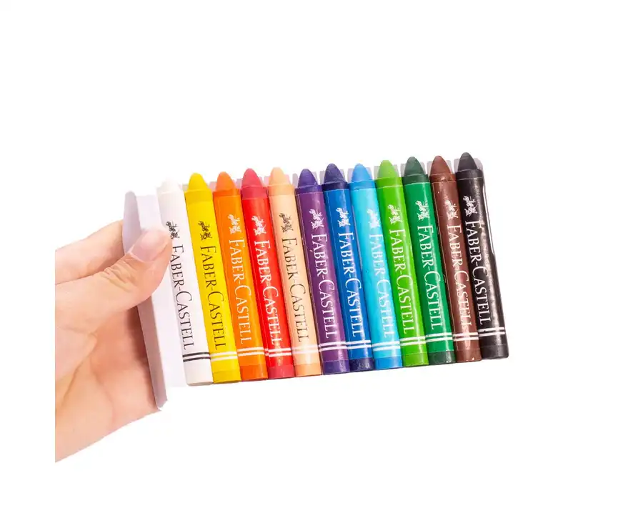 Kredki świecowe Faber Castell trójkątne 12 kolorów