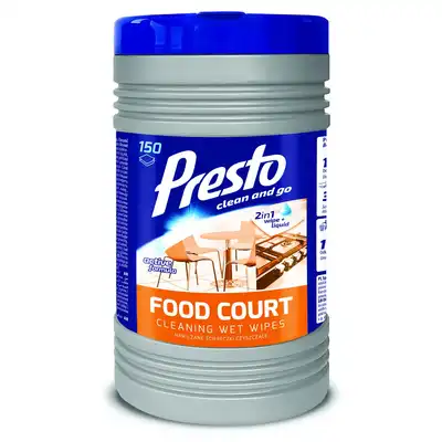 Ściereczki czyszczące Presto Food Court w tubie