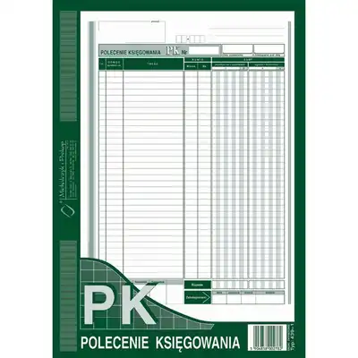 PK polecenie księgowania A4 offsetowy