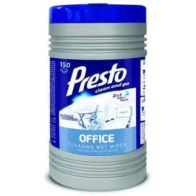 Ściereczki czyszczące Presto Office w tubie