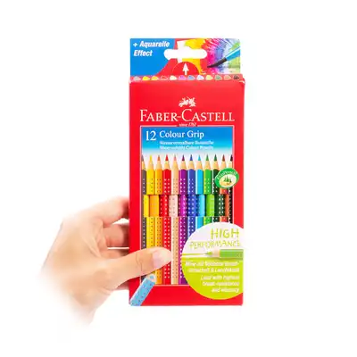 Kredki ołówkowe FaberCastell Grip 2001 12 kolorów