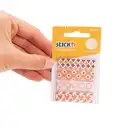 Zakładki indeksujące Stick`n 4 kolory z nadrukiem żółte