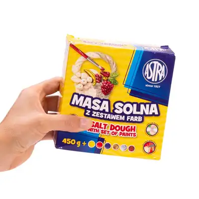 Masa solna Astra 450g + farby 6 kolorów