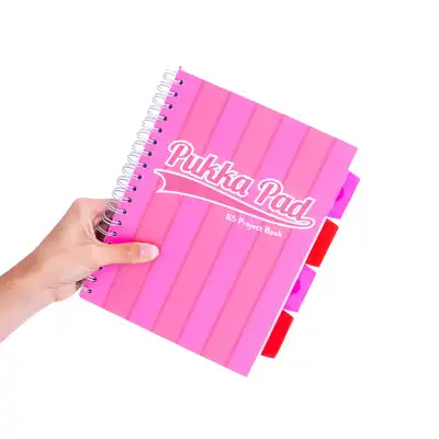Kołozeszyt B5 w kratkę Pukka Pad Project Book Vogue różowy