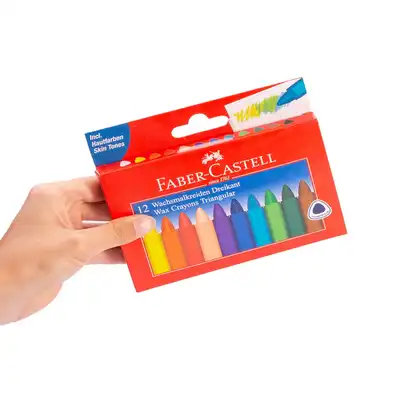 Kredki świecowe Faber Castell trójkątne 12 kolorów