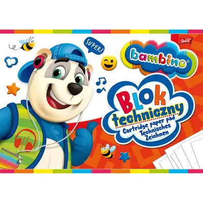 Blok techniczny A4 Bambino
