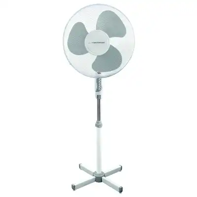 Wentylator stojący Esperanza Hurricane 40cm biało szary
